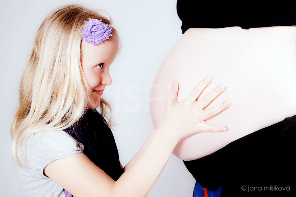 tehotenské fotenie dievča